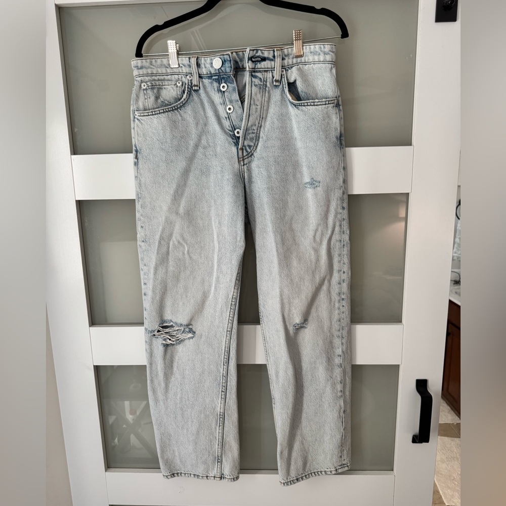 rag & bone Light Blue Straight Leg Jeans